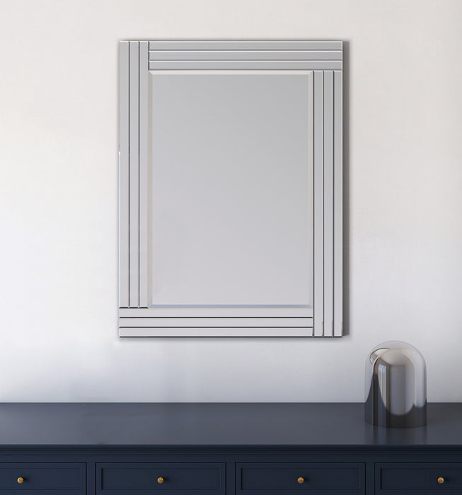 Foundry Miroir Rectangulaire Tout en Verre de 30 Pouces Chrome