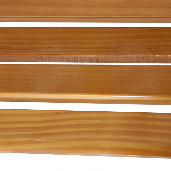 Banc De Jardin Outsunny 50\" Pour Porche, Chaise De Parc En Fonte Avec Bois Dur
