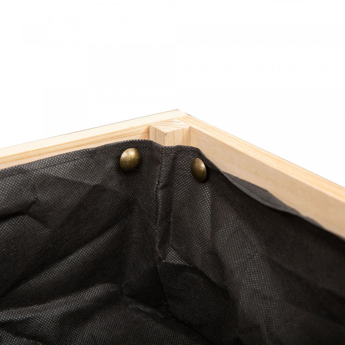 Lit De Jardin Sureleve Outsunny Avec Sac En Tissu Non Tisse, Boite A Fleurs Pour La Culture D'herbes Et De Plantes , Construction En Bois Massif 51,5\" X 29,5\" X 29,5\"