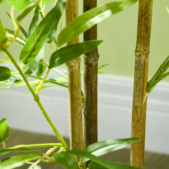 HOMCOM Arbre artificiel en bambou de 4pi pour decoration interieure