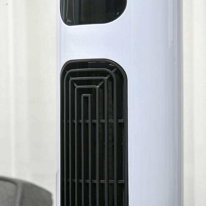 Homcom Ventilateur Tour 46\" Avec 3 Vitesses Et Minuterie 12h