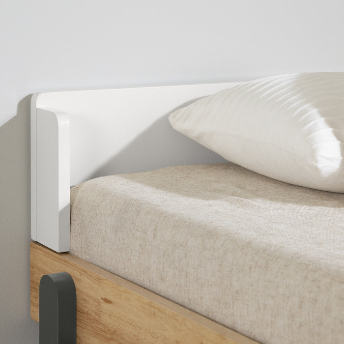 Lit simple Bebble - naturel et gris