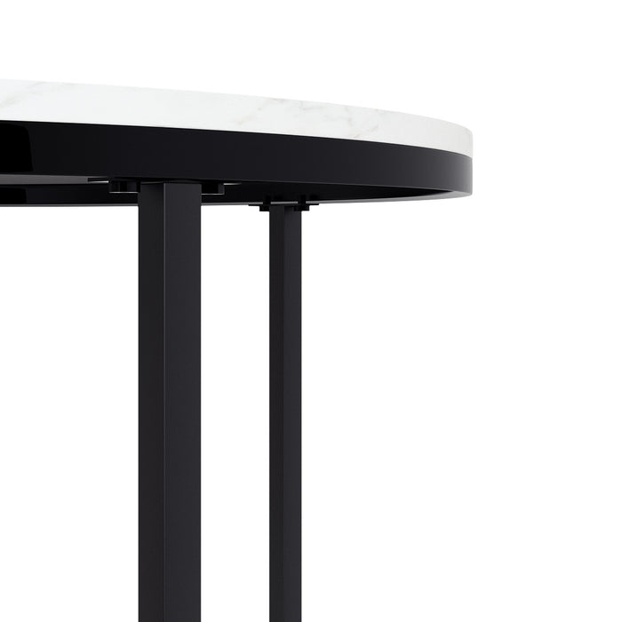 Sable Table Basse avec Double Surface en Marbre