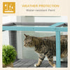 Pawhut 59" Long Cat Tunnel, Cat Shelter L- Shape With Extendable Design, Cat Enclosure For Indoor/ou|Pawhut Tunnel Pour Chat De 59" Avec Design Extensible, Tunnel En Bois Pour Chat Avec Protection Cont