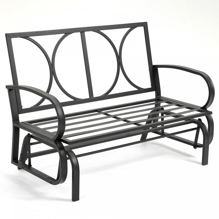Fauteuil Oscillant D'exterieur Pour 2 Personnes Outsunny Rouge