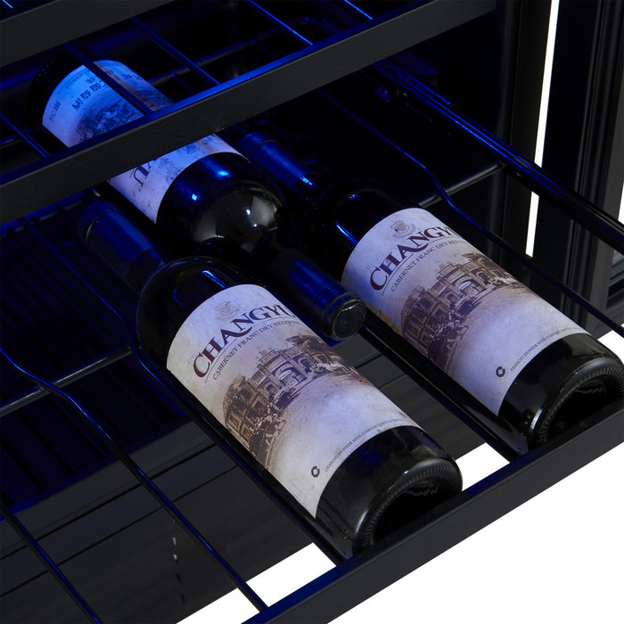 Refroidisseur a vin et a boissons Gemello de 48\" cote a cote en Noire, 9,6 pi³ - FWCDR6699-48BLK