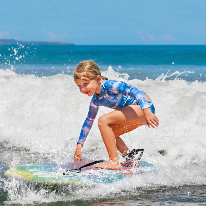 Costway 37\" Body Board Leger Avec Eps Core Xpe Deck Hdpe Fond Croissant Tail Colore