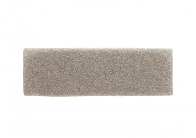 Banc de salle à manger Jane en tissu avec rangement - brun