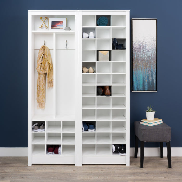 Support de rangement pour 36 paires de chaussures - blanc