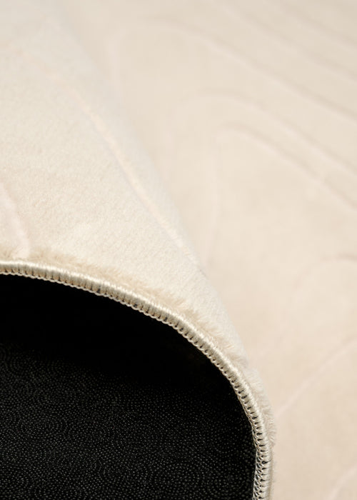 Tapis Lavable/Contemporain Somos 5'0\" x 7'6\" en Creme