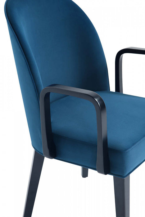 Ensemble de 6 chaises de salle a manger Hillman Modern en bleu