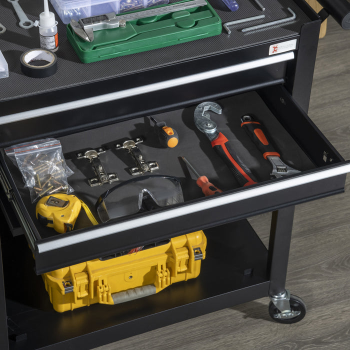 Durhand Organisateur D'outils Roulant Verrouillable A 6 Tiroirs