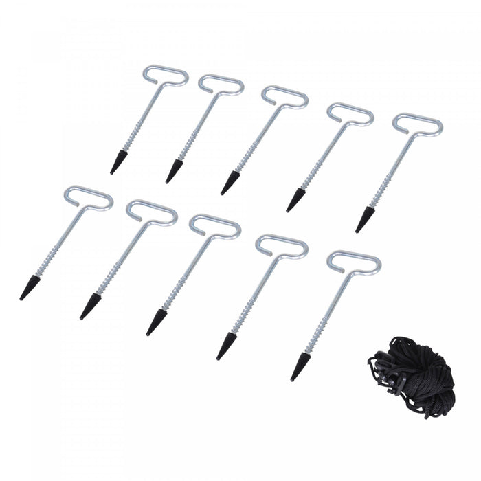 Outsunny Tente De Peche Sur Glace Pour 8 Personnes, - 30℃, Vert