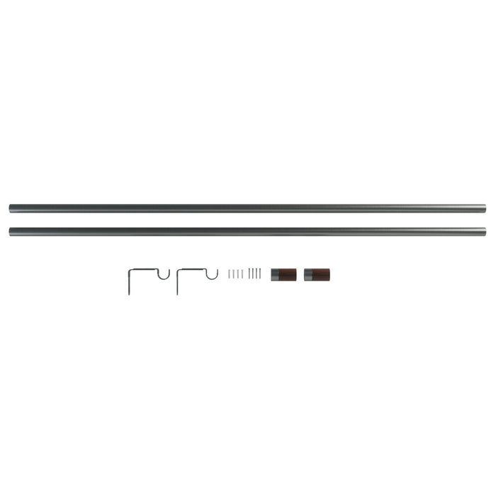  Tringle à rideaux extensible Blok de Umbra gris métallisé de 1 po - 72 po à 144 po