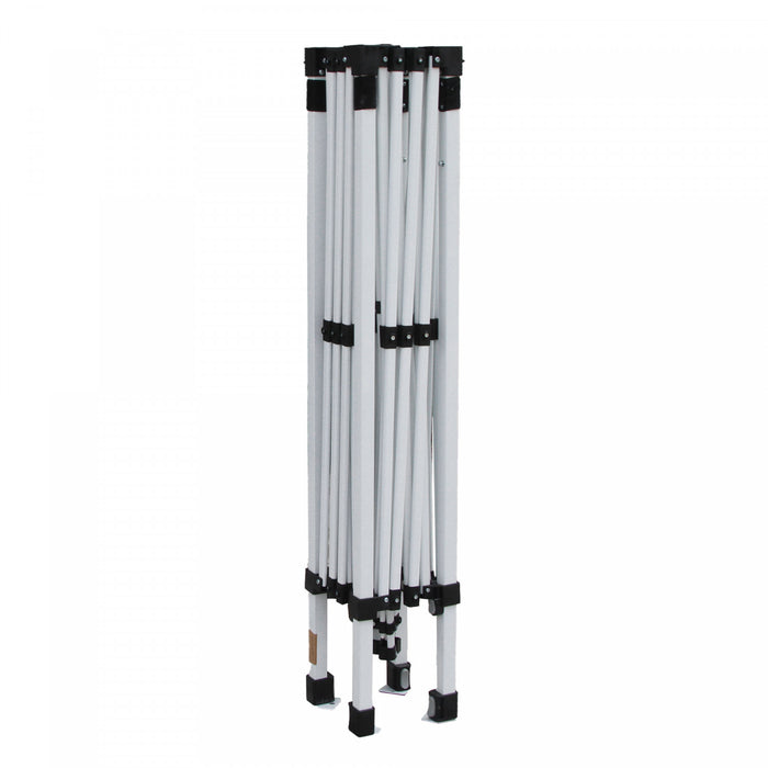 Outsunny 9.8' X 9.8' Tonnelle Pop Up, Tente D'auvent Pliable Avec Sac De Transport A Roulettes, 4 Sacs De Poids De Jambe Et Hauteur Reglable Sur 3 Niveaux Pour Fete De Jardin En Plein Air, Gris