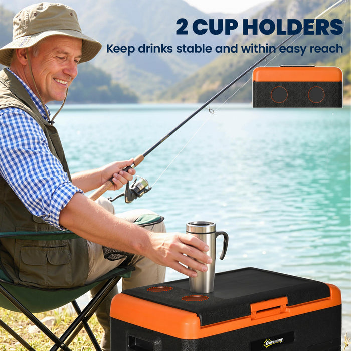 Outsunny glaciere electrique refrigerateur de voiture 32 litres