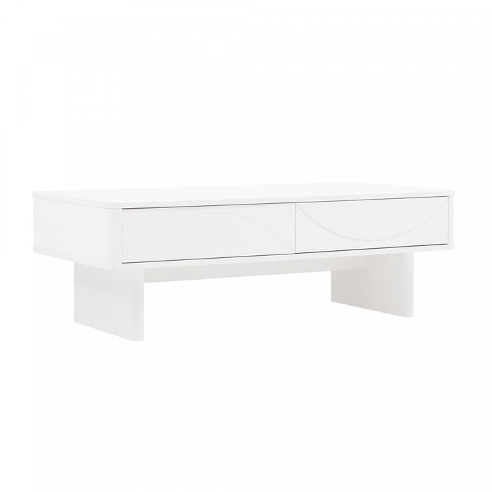 Table basse Ella Modern 47\" en blanc