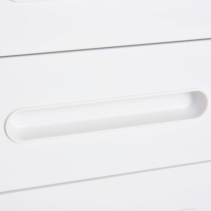 Vinsetto Classeur A 3 Tiroirs, Verrouillable Sur Roues Pour Le Bureau