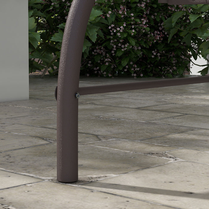 Outsunny Chaise Balancoire De Patio 3 Places Avec Auvent Lit Balancoire