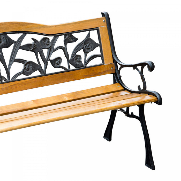 Banc De Jardin Pour 2 Personnes Outsunny 50, Naturel