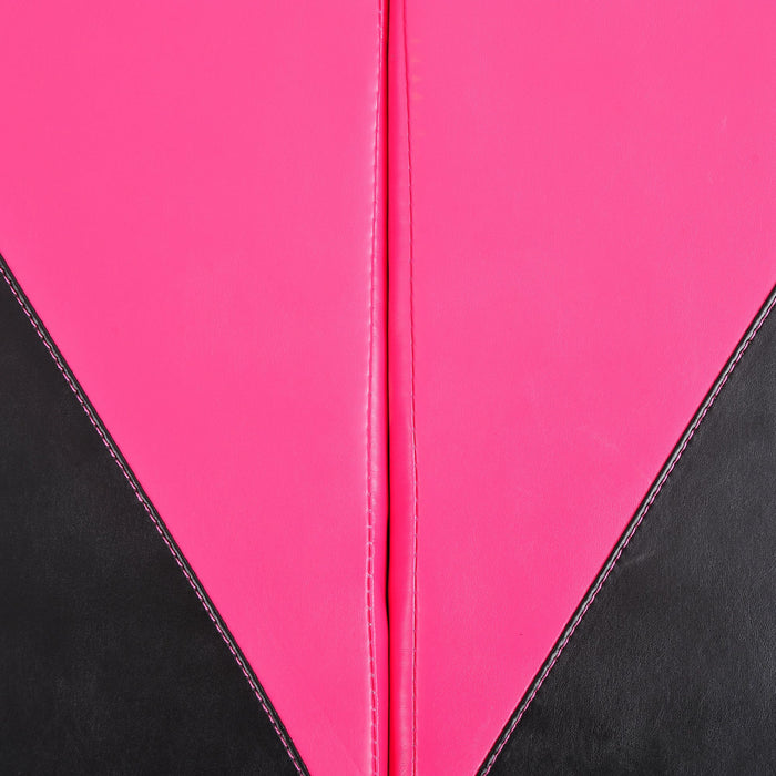 Soozier Tapis De Gymnastique Pliable 10,2 X 25,4 X 5,1 Cm, Tapis D'exercice Avec Poignees De Transport Pour Yoga, Mma, Arts Martiaux, Etirements, Entrainements De Base, Rose Et Noir