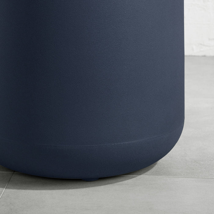 Table de bout ronde Dalya pour l’extérieur - bleue