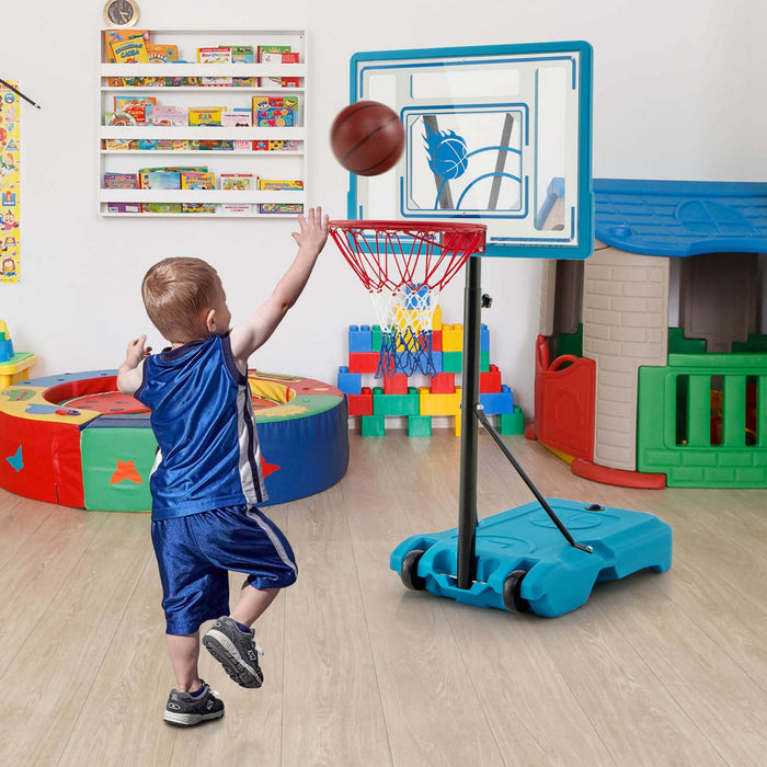 Costway Pool Basketball Hoop 3.8-4.4 Ft Basketballgoal Systeme Reglable En Bord De Piscine