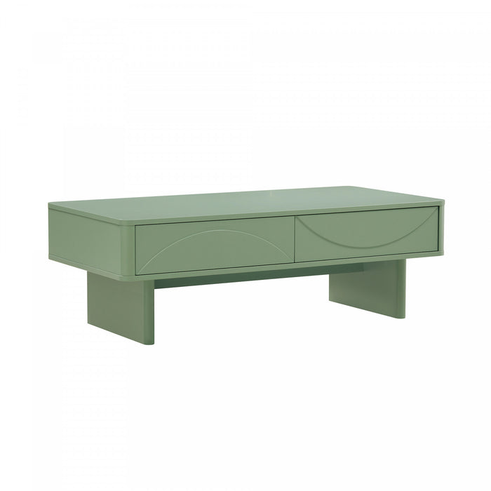 Table basse Ella Modern 47\" en vert sauge