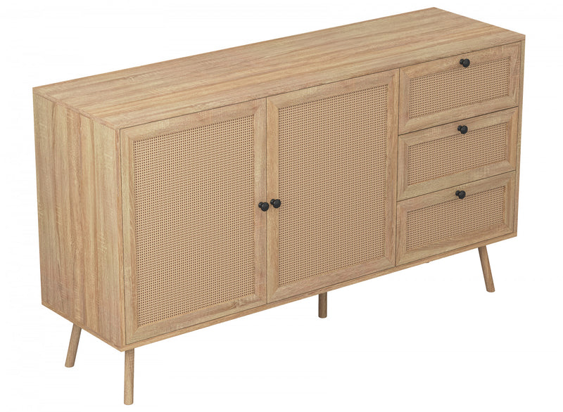Commode Avec 3 Tiroirs – Coffre De Rangement Robuste Avec Finition Bois Brun – Organisateur De Chambre Solide – Assemblage Facile – Meuble Moderne Pour Chambre, Chambre D’amis Ou Salon
