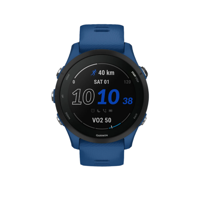 Garmin Forerunner® 255 Montre Gps Intelligente - Suivi De La Sante Quotidien Avec Une Autonomie De Batterie De 14 Jours - Bleu Maree