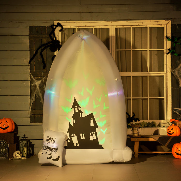 Homcom Tombe Chassee D'halloween Gonflable De 7 Pieds