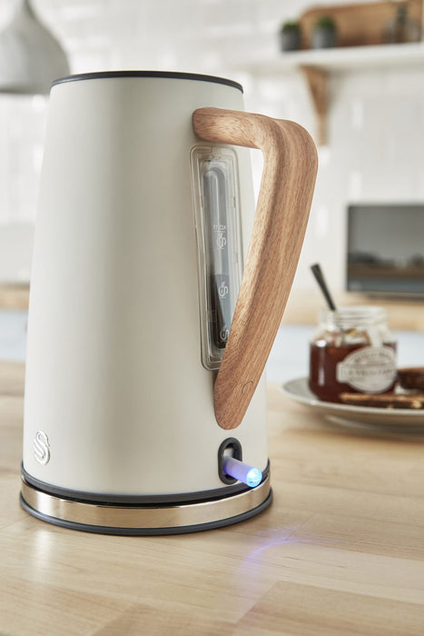 Bouilloire sans fil Swan de 1,7 l de style nordique - SK14610WHTN