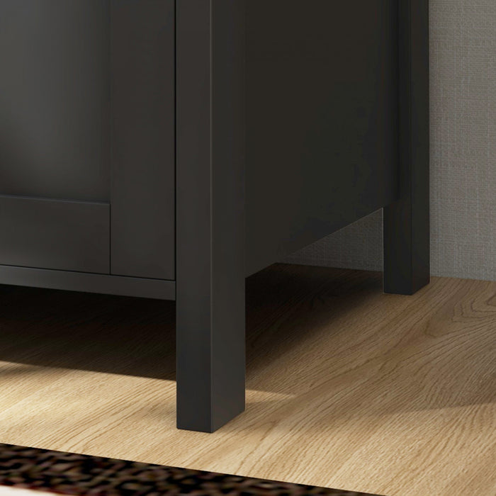 HOMCOM Classeur a 2 tiroirs avec serrure et barre de suspension reglable