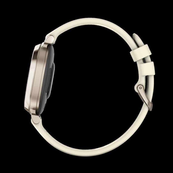 Garmin Lily™ 2 Montre Connectee - Suivi De La Sante Avec Lentille A Motif Elegant, Ecran Tactile - Creme Or