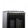 Forno Capriasca 30" Black Gas Range 4.32 cu.ft -FFSGS6460-30BLK | Cuisiniere a gaz noire Capriasca 30 pouces, 4,32 pi³ – FFSGS6460-30BLK