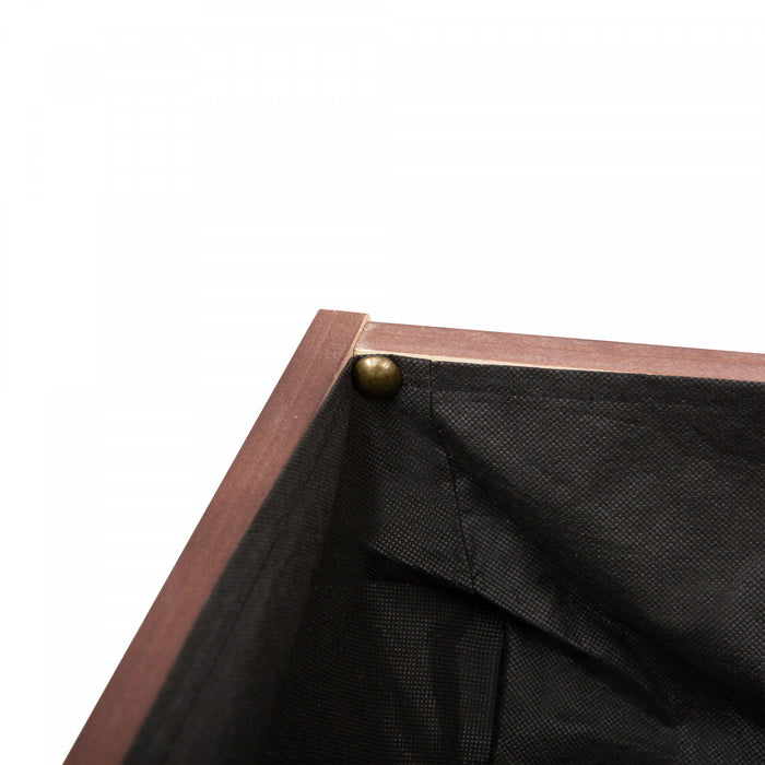 Outsunny Jardiniere Sur Pieds Potager Sureleve Tissu Non-tisse Inclus Bois Massif Sapin Rouge Fonce