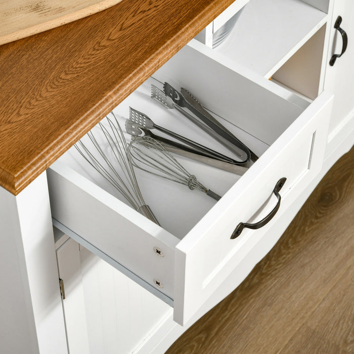 HOMCOM Buffet Vaisselier avec Tiroir et 3 Armoires