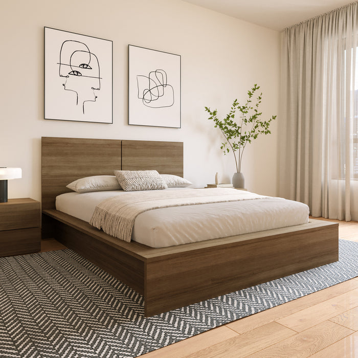 Tête de lit James Nordika - chêne brun