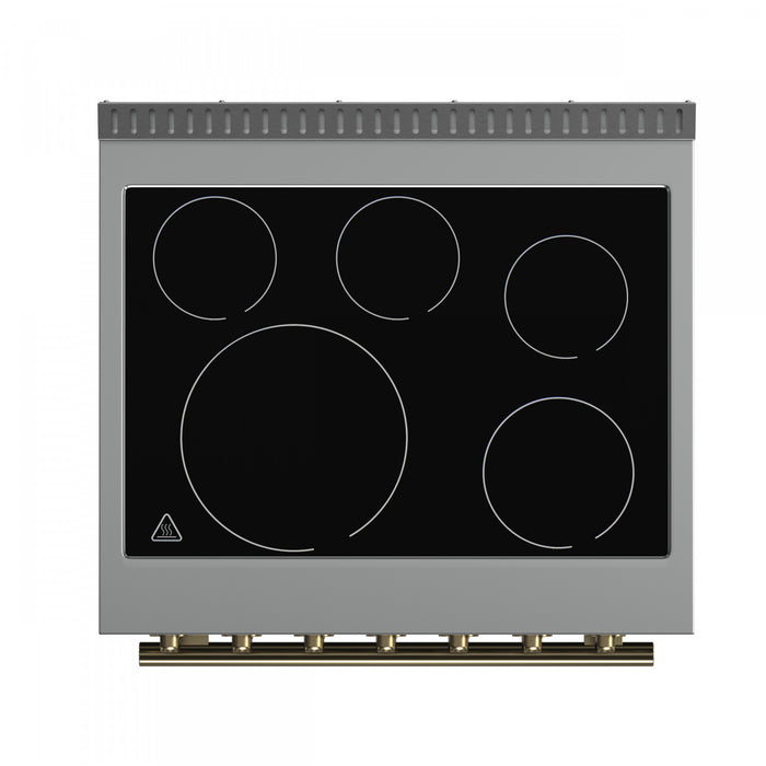 Cuisiniere electrique noire Paolo 30 po, 4,38 pi³ - FFSEL6011-30WHT