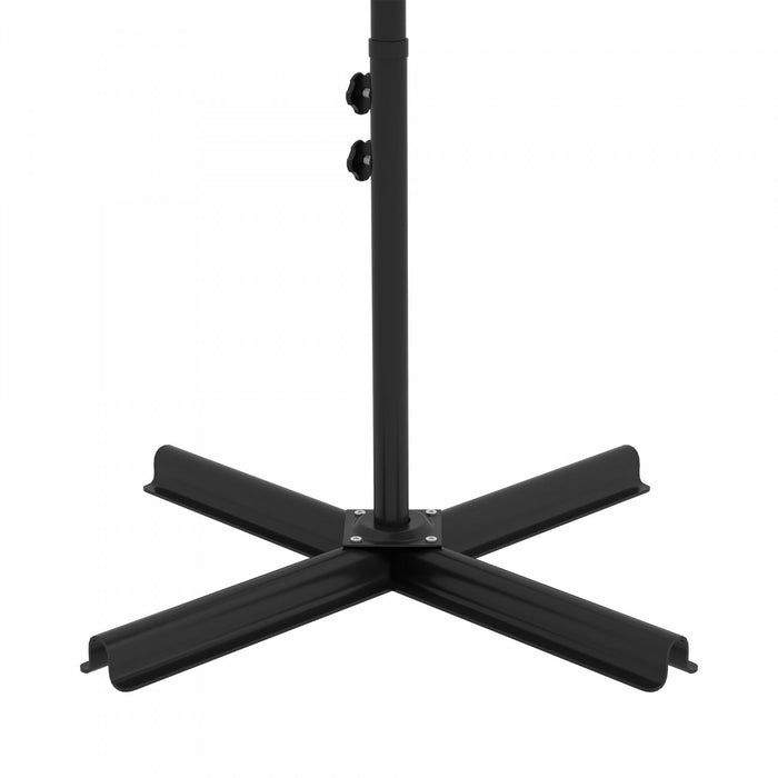 Outsunny 10ft Parapluie Cantilever D'exterieur Avec Lumieres Solaires