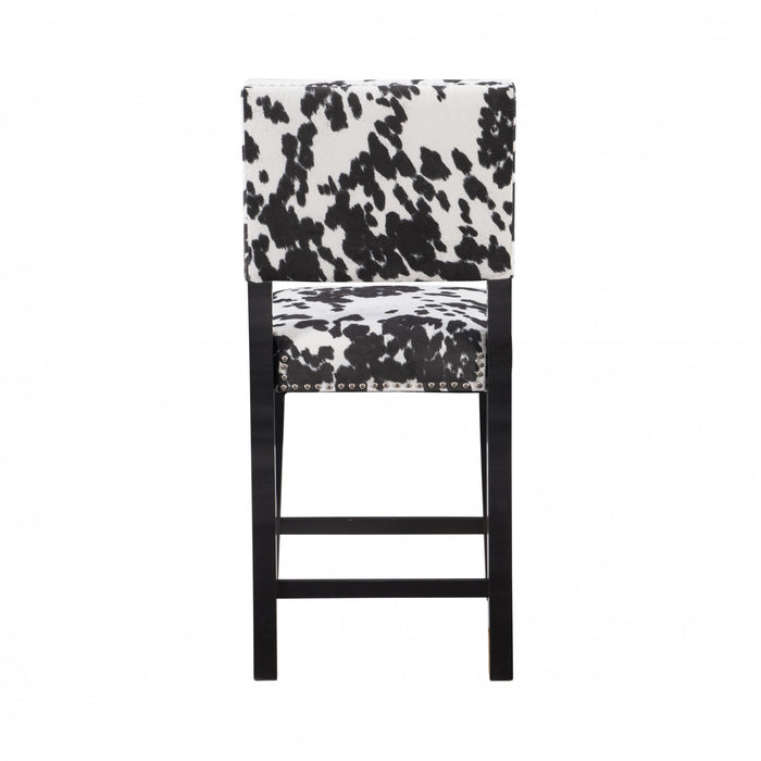 Tabouret Corey Udder Madness de hauteur comptoir en tissu - noir