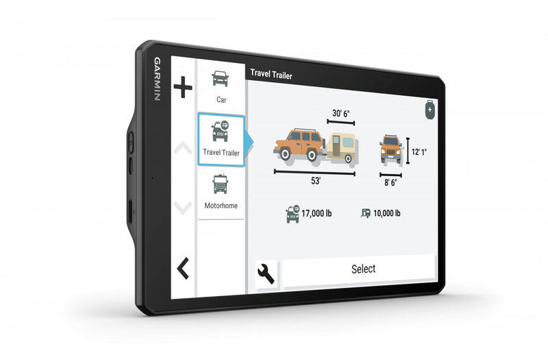 Garmin Rv 1095, Gps Navigateur Rv 10\" - Itineraires Personnalises Et Avertissements Routiers Avec Ecran Ips Large De 10\"