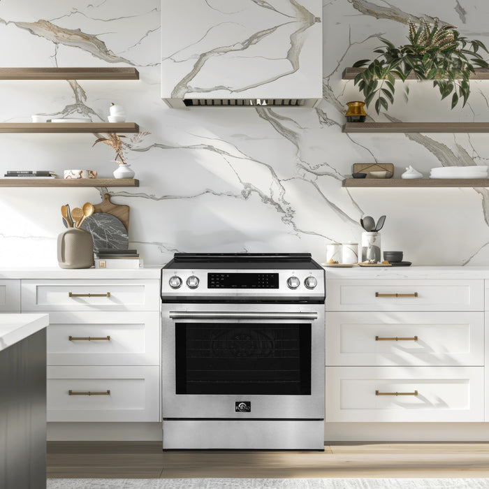 Cuisiniere a induction Donatello Espresso de 30 po, acier inoxydable – FFSIN0905-30