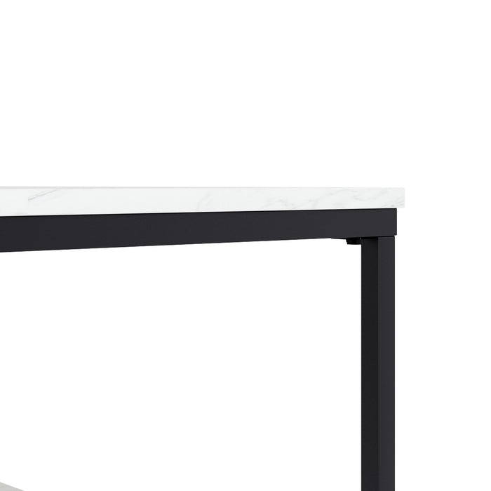 Nimbus Table Basse Rectangulaire avec Double Surface en Marbre
