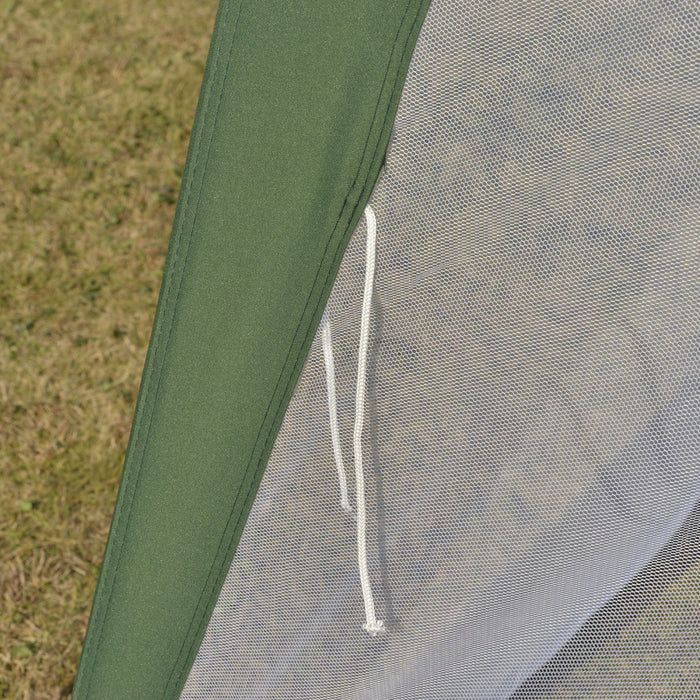 Outsunny Tente de reception, auvent d'exterieur Gazebo, abri pare-soleil, vert