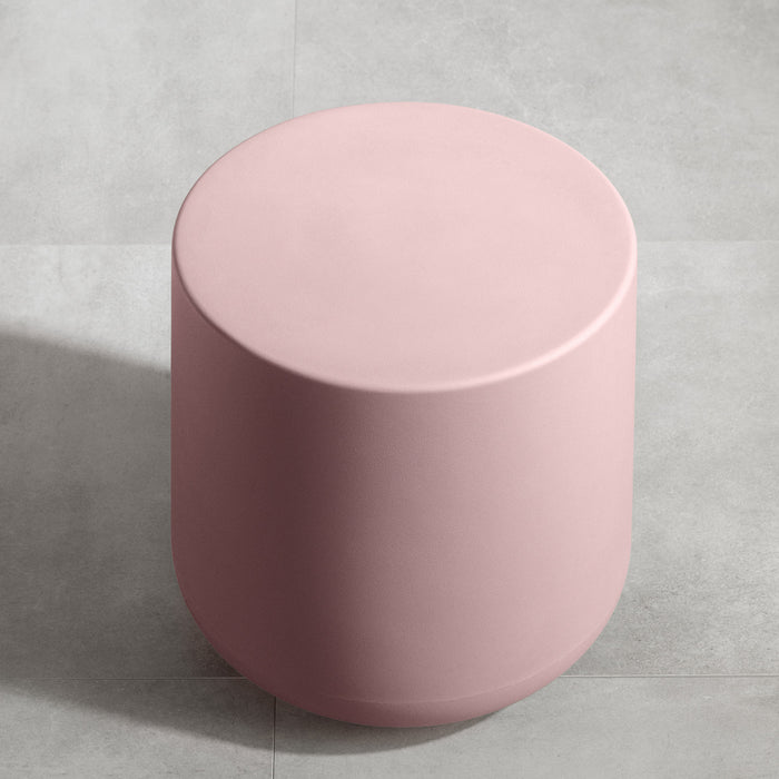 Table de bout ronde Dalya pour l’extérieur - rose blush