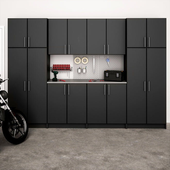 Elite Armoire De Rangement De Garage 128 Pouces, Ensemble G De 8 Pieces – Noir