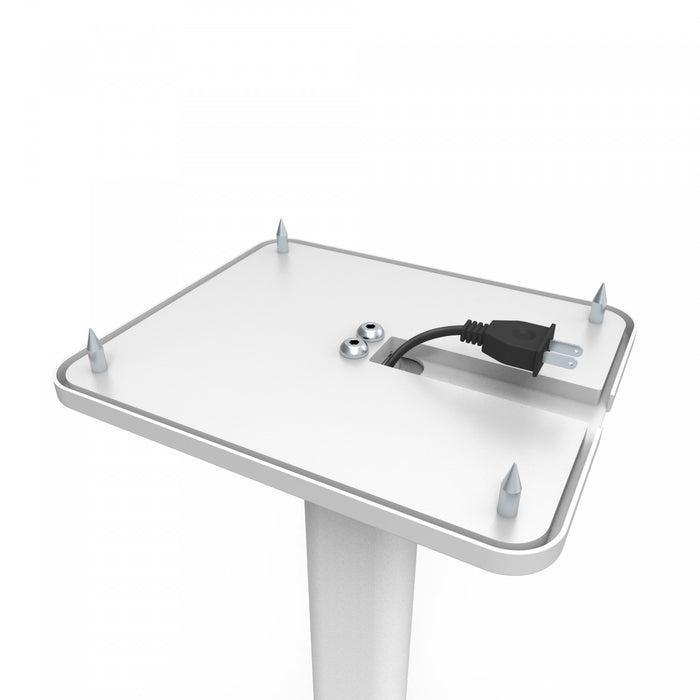 Pieds de sol pivotants Kanto SP26PL 26\" pour enceintes bibliotheque - paire, blanc
