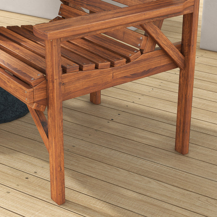 Outsunny Banc Exterieur 3 Pieces Pour Le Jardin, L'arriere-cour, Le Balcon