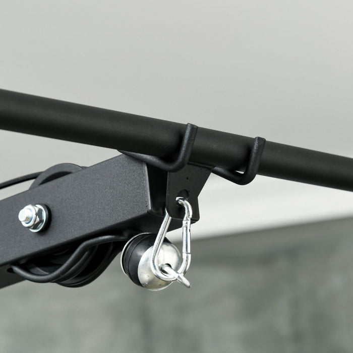 Soozier Station De Cable Pour Equipement D'entrainement, Noir